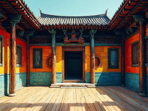 在迷你世界里建一座神殿的野路子教程